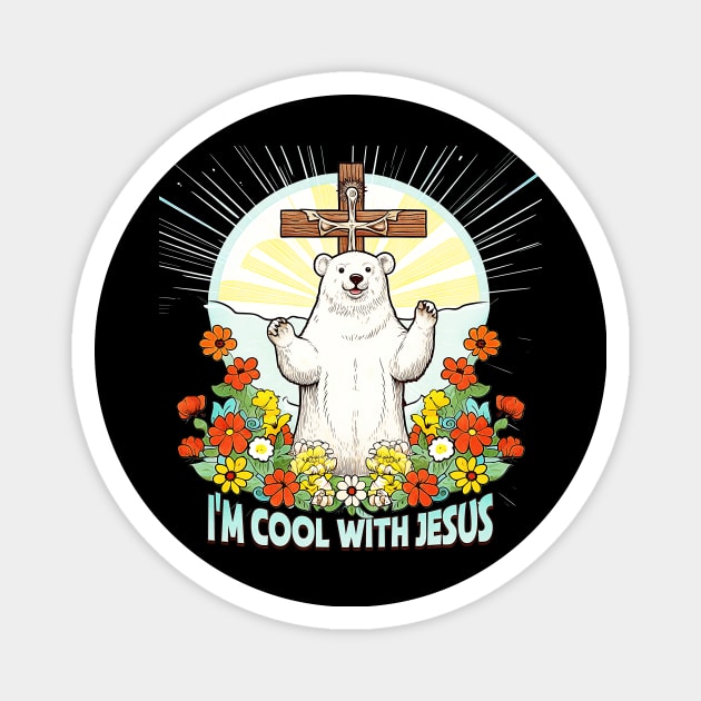 i'm cool with jesus Magnet by wfmacawrub